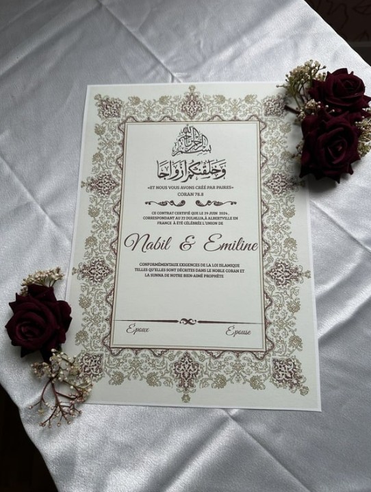 Certificat de Mariage Religieux