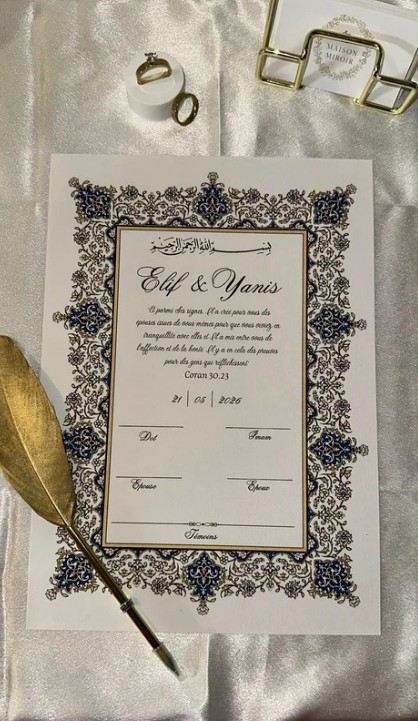 Certificat de Mariage Religieux